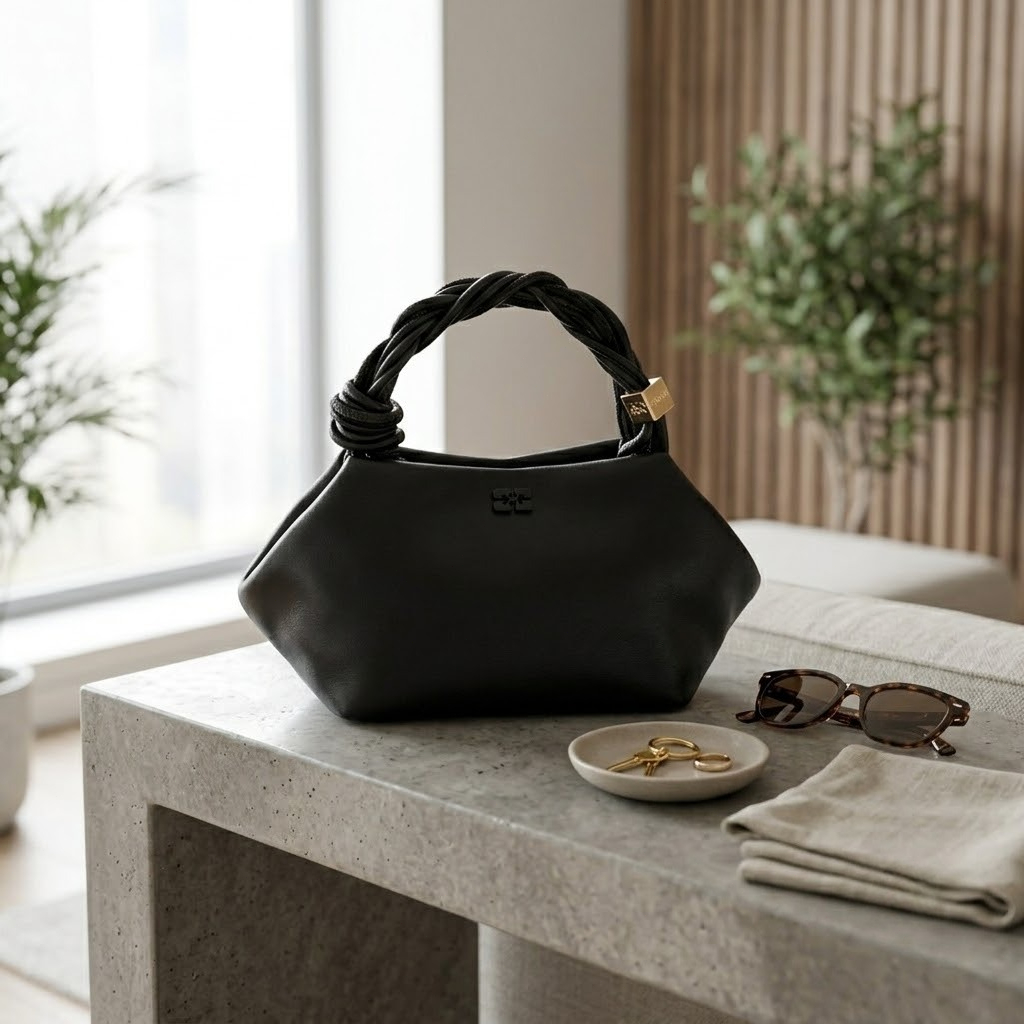 Vintage Fashion Influencer - Vintage Minimalist Soft Leather Dumpling Shape