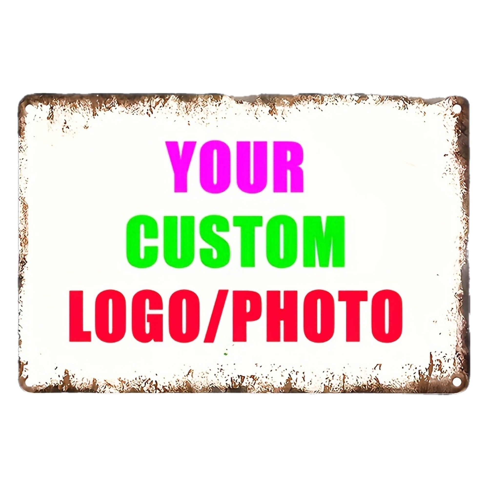 Vintage Fashion Plates - Custom Your Logo/Photo Metal Tin Sign