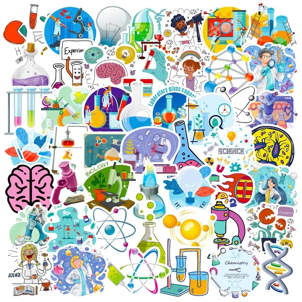 50PCS Cartoon Science Lab Stic – обзор и цена Vintage Fashion Toys