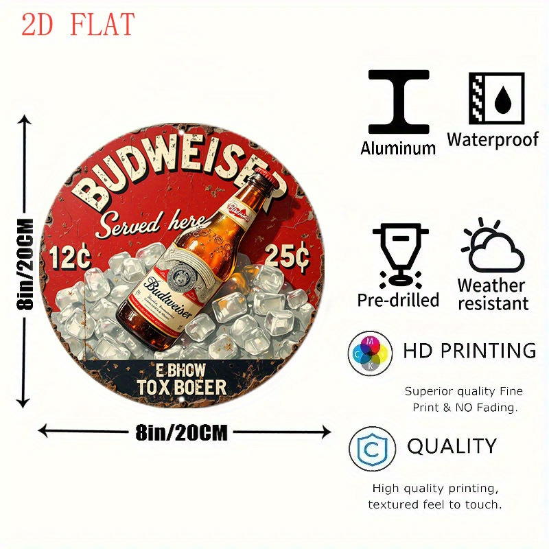 1pc Vintage Beer Logo Metal Wa – обзор и цена Vintage Fashion Plates