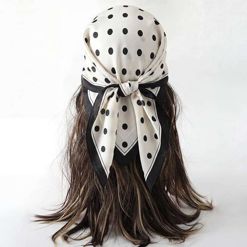 Vintage Polka Dot Print Square – обзор и цена Vintage Fashion Hijab
