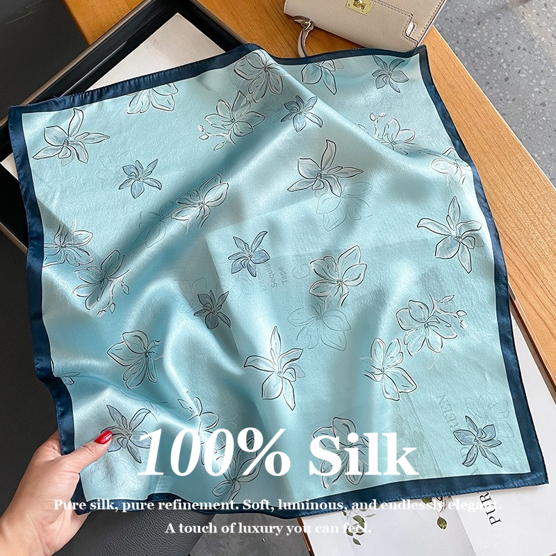 53x53cm Small Square 100% Real – обзор и цена Vintage Fashion Hijab