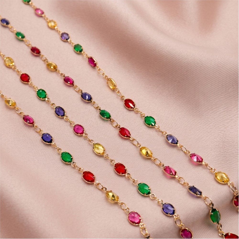 1meter Colorful Crystal Chain  – обзор и цена Vintage Fashion Accessories