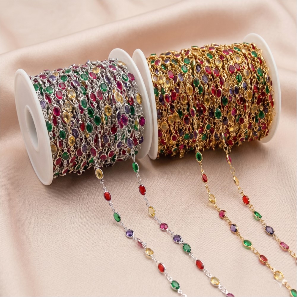 1meter Colorful Crystal Chain  – обзор и цена Vintage Fashion Accessories