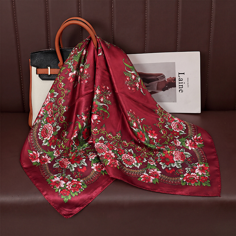 Vintage Satin Square Scarf Wom – обзор и цена Vintage Fashion Hijab