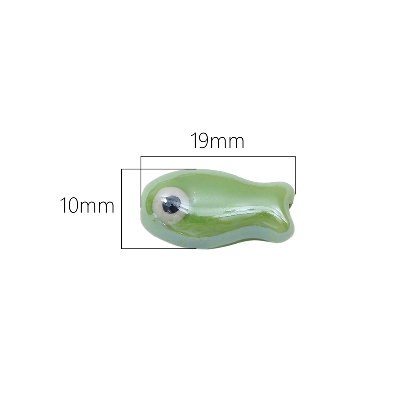 10Pcs Vintage Fish Ceramic Bea – обзор и цена Vintage Fashion Accessories