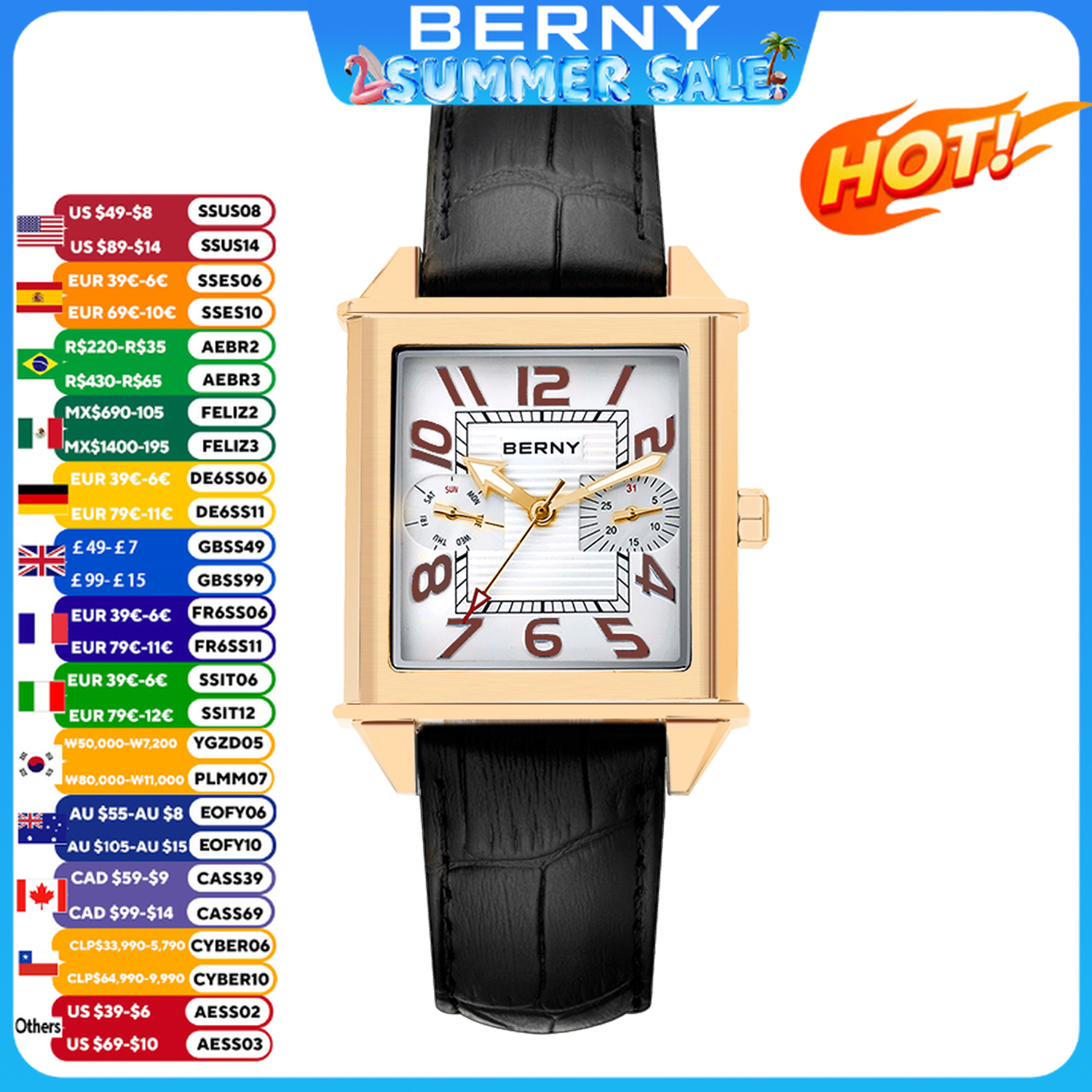 BERNY 6P25 Quartz Watch for Me – обзор и цена Vintage Fashion Week