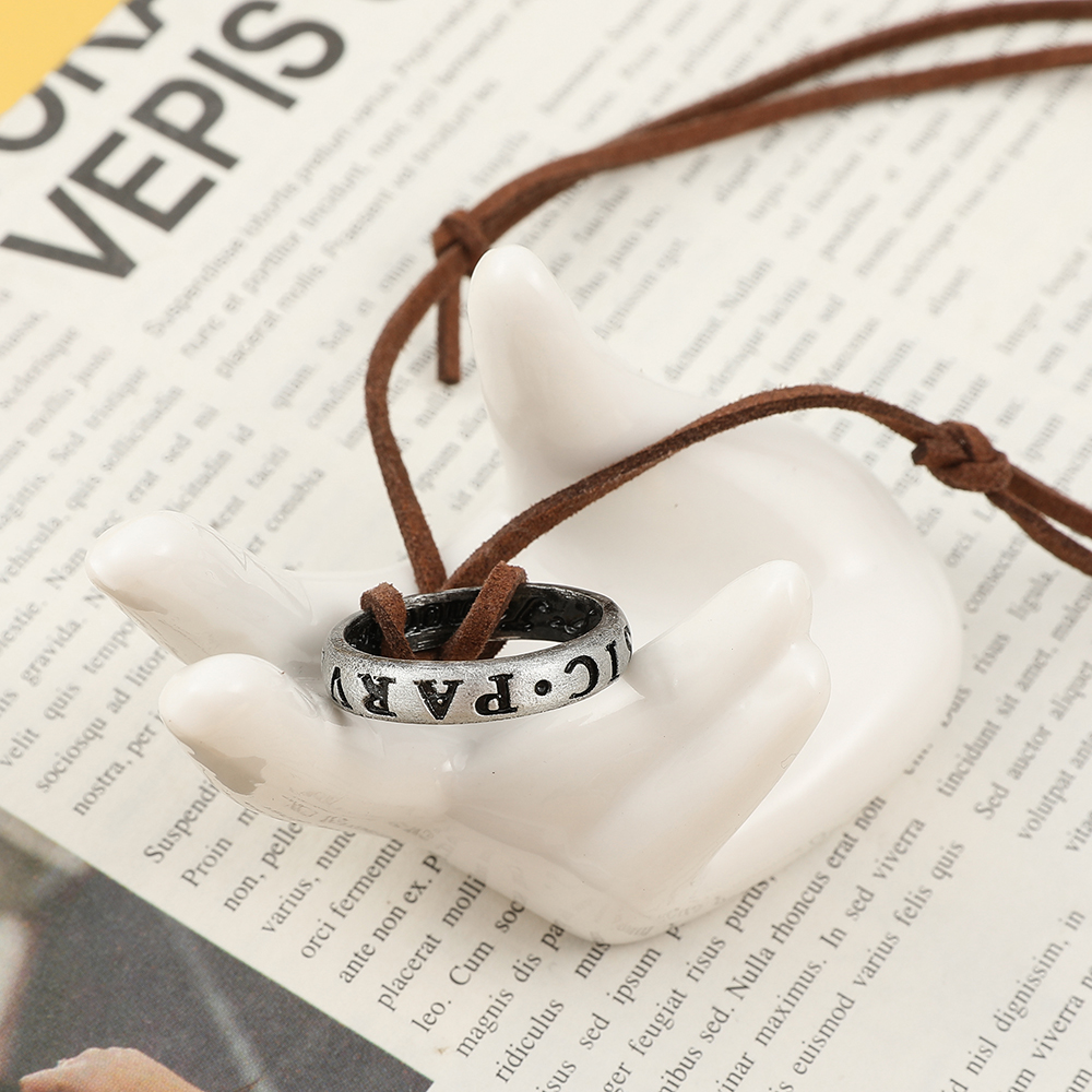 Game Anime Leather Chain Ring  – обзор и цена Vintage Fashion Accessories
