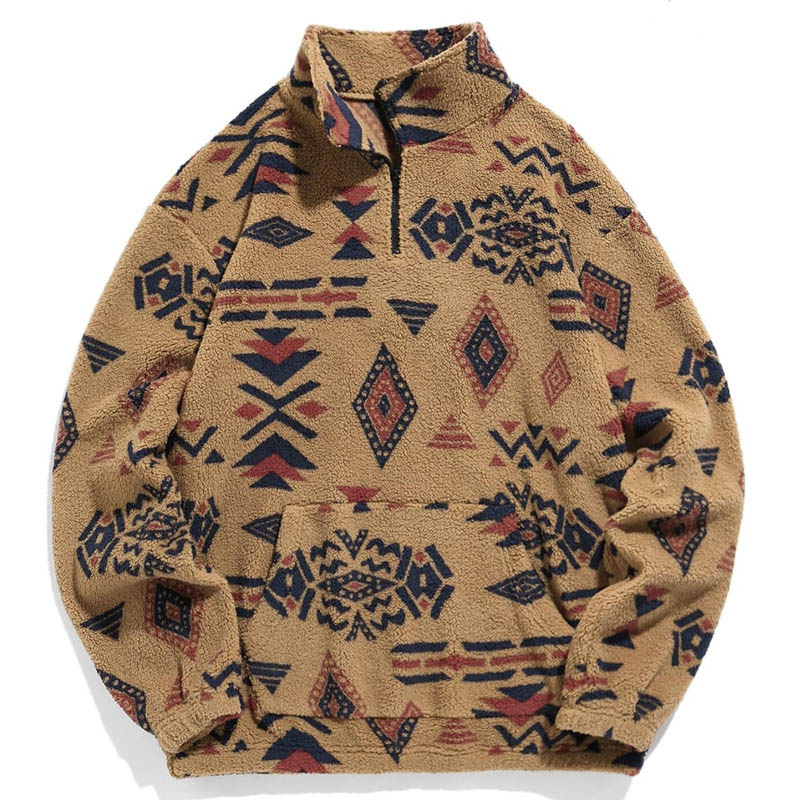 Men's fleece jacket,half-zippe – обзор и цена Varsity Jacket Wool