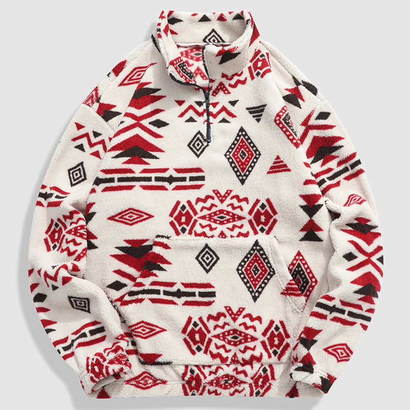 Men's fleece jacket,half-zippe – обзор и цена Varsity Jacket Wool