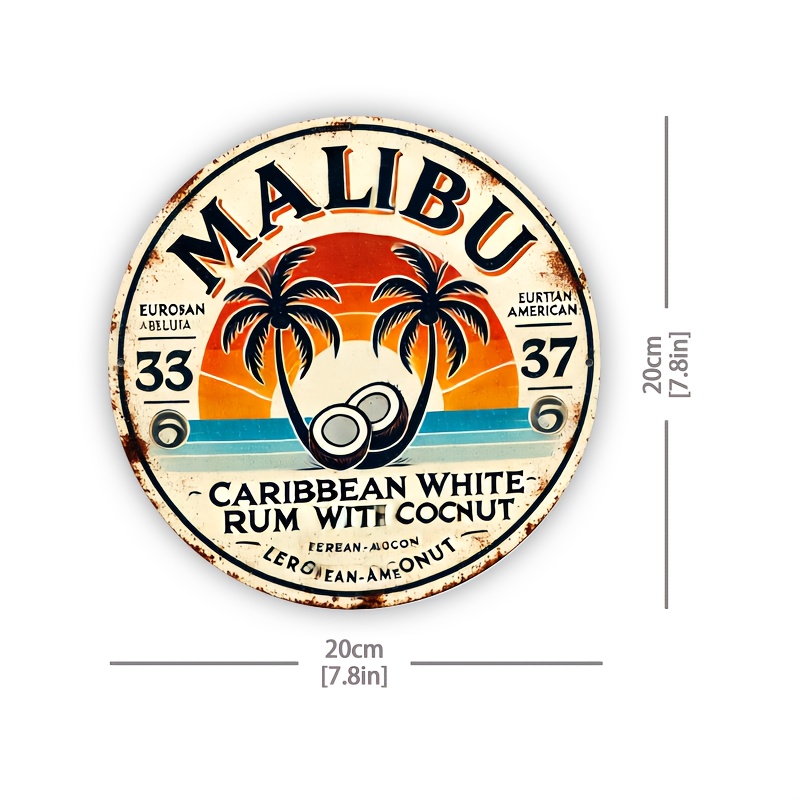 Vintage Malibu Rum Coconut Alu – обзор и цена Vintage Fashion Plates