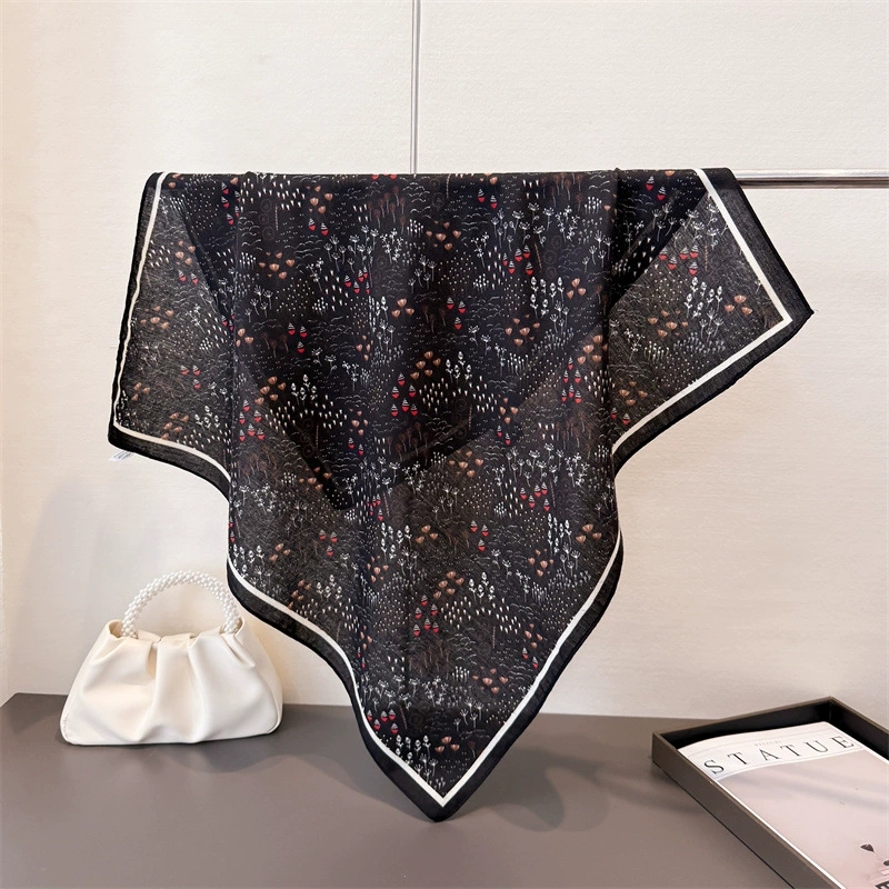 68cm Small Square Feminine Sca – обзор и цена Vintage Fashion Hijab