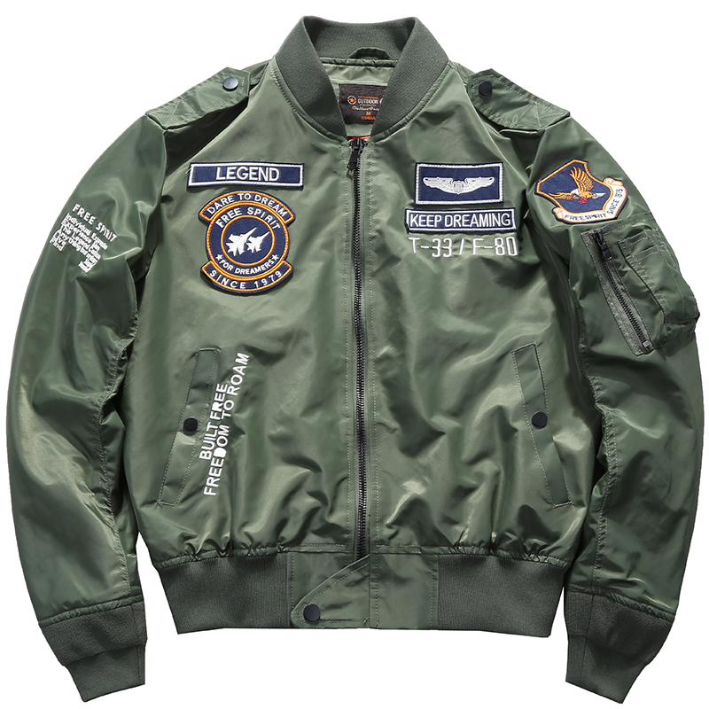 Men's Spring Tactical Army MA- – обзор и цена Varsity Jacket Wool