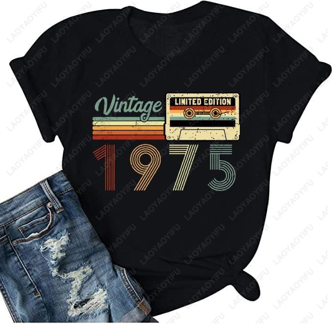 Vintage 1975 T-Shirts for Wome – обзор и цена Vintage Fashion Meaning