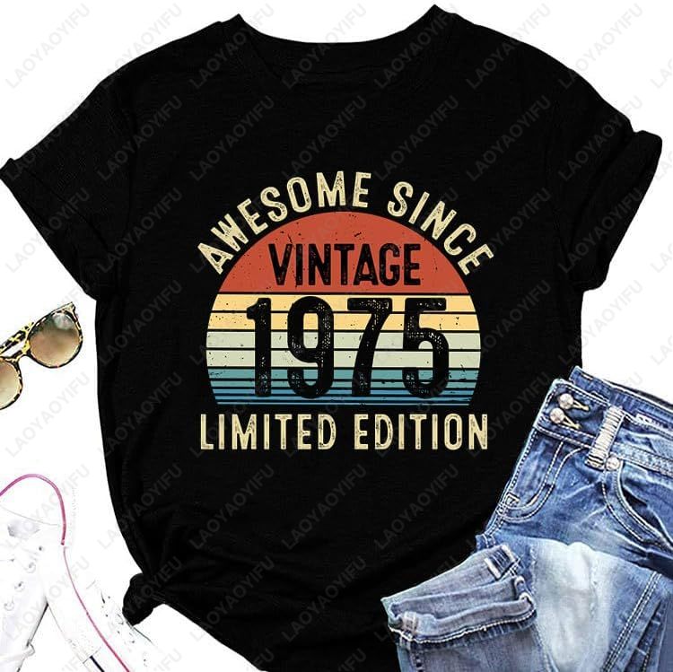 Vintage 1975 T-Shirts for Wome – обзор и цена Vintage Fashion Meaning