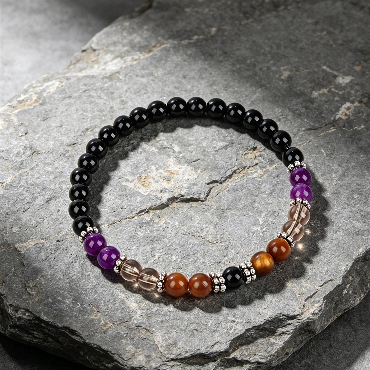 1pc Amethyst& Black Agate Prot – обзор и цена Vintage Fashion Meaning