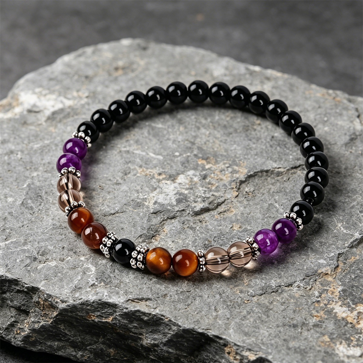 1pc Amethyst& Black Agate Prot – обзор и цена Vintage Fashion Meaning