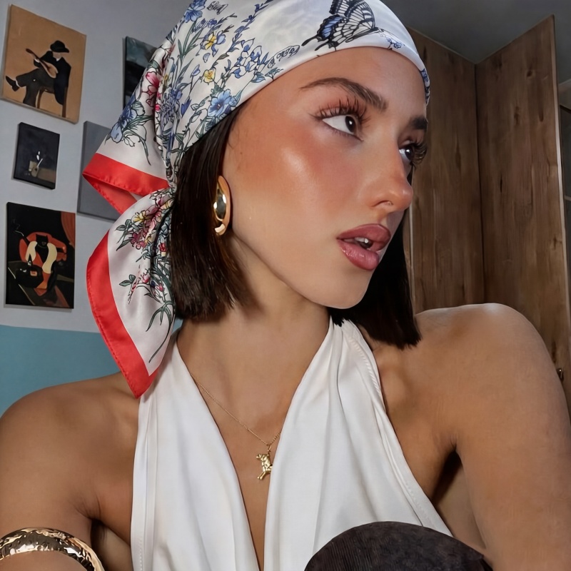 Fashion Square Silk Scarf Vint – обзор и цена Vintage Fashion Hijab