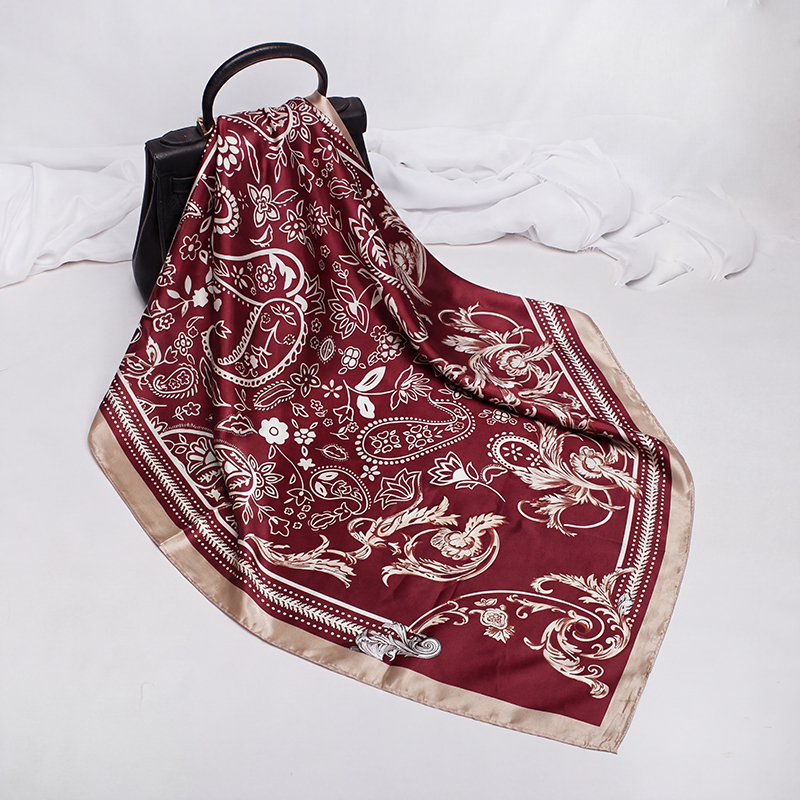 Vintage Satin Square Scarf Wom – обзор и цена Vintage Fashion Hijab