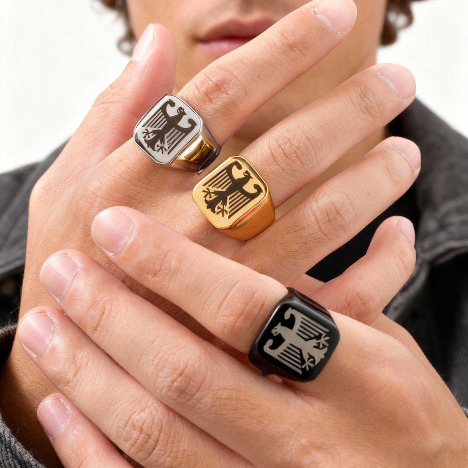 Custom Flying Hawk Eagle Ring  – обзор и цена Vintage Fashion Ads