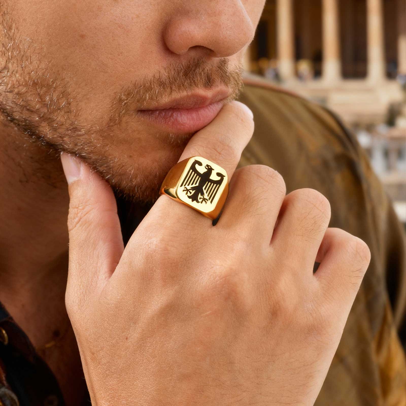Custom Flying Hawk Eagle Ring  – обзор и цена Vintage Fashion Ads