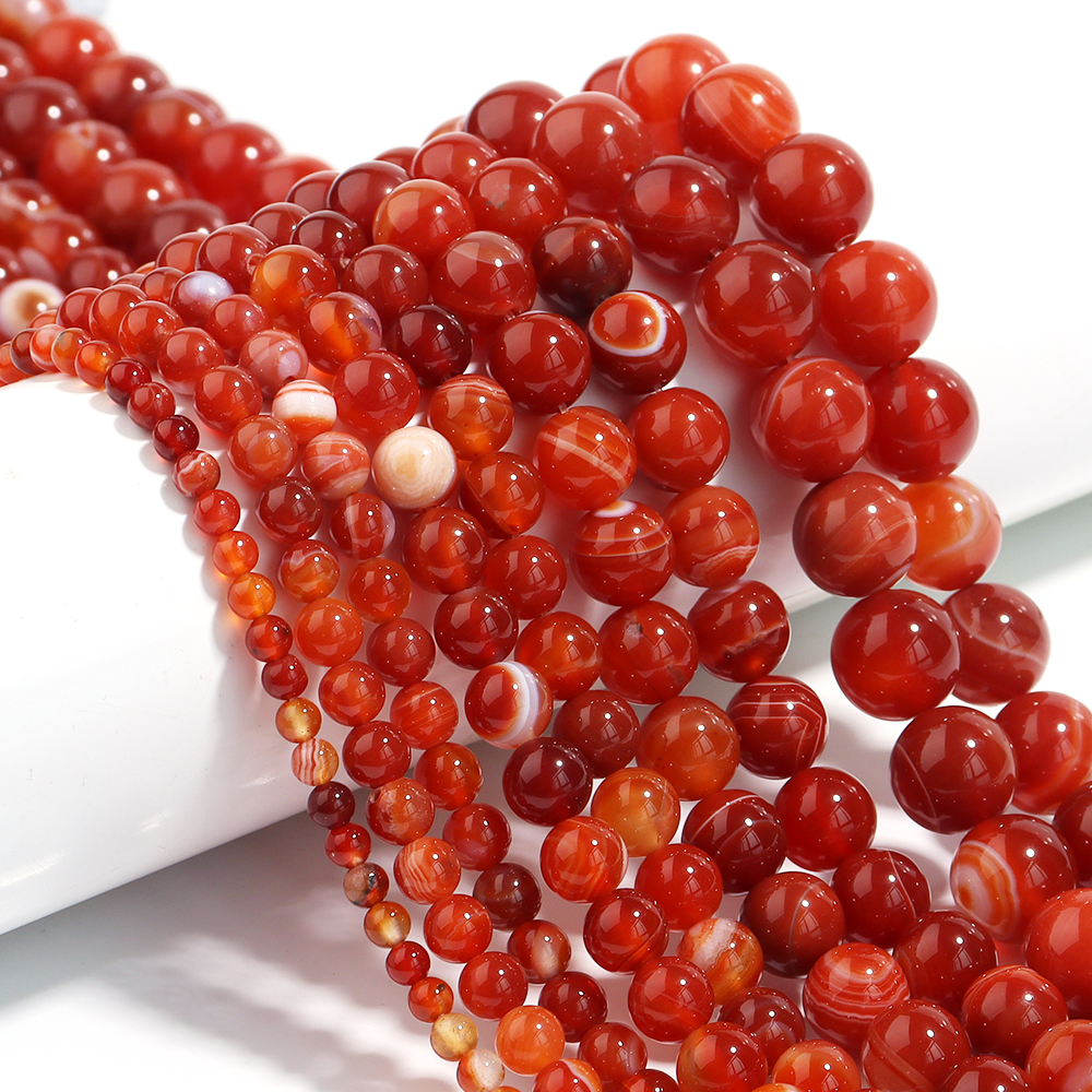 1 Strand Red Striped Agate Nat – обзор и цена Vintage Fashion Accessories
