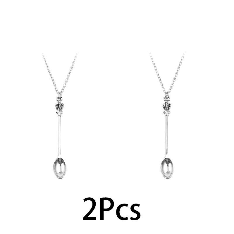 2Pcs/Set Mini Crowns Spoon Sil – обзор и цена Vintage Fashion Toys