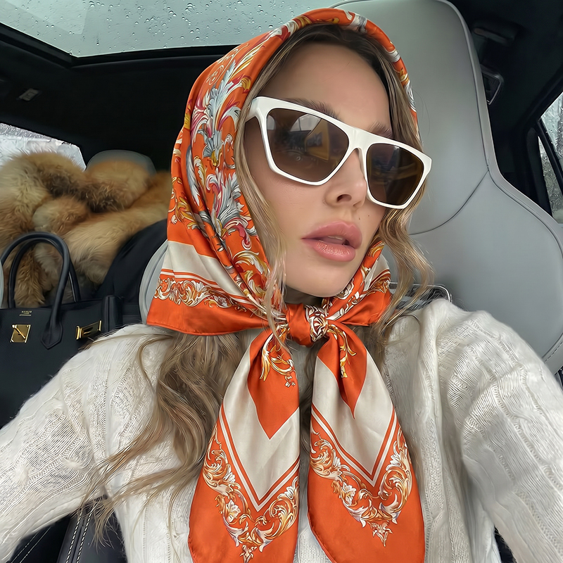Vintage Satin Square Scarf Eur – обзор и цена Vintage Fashion Hijab