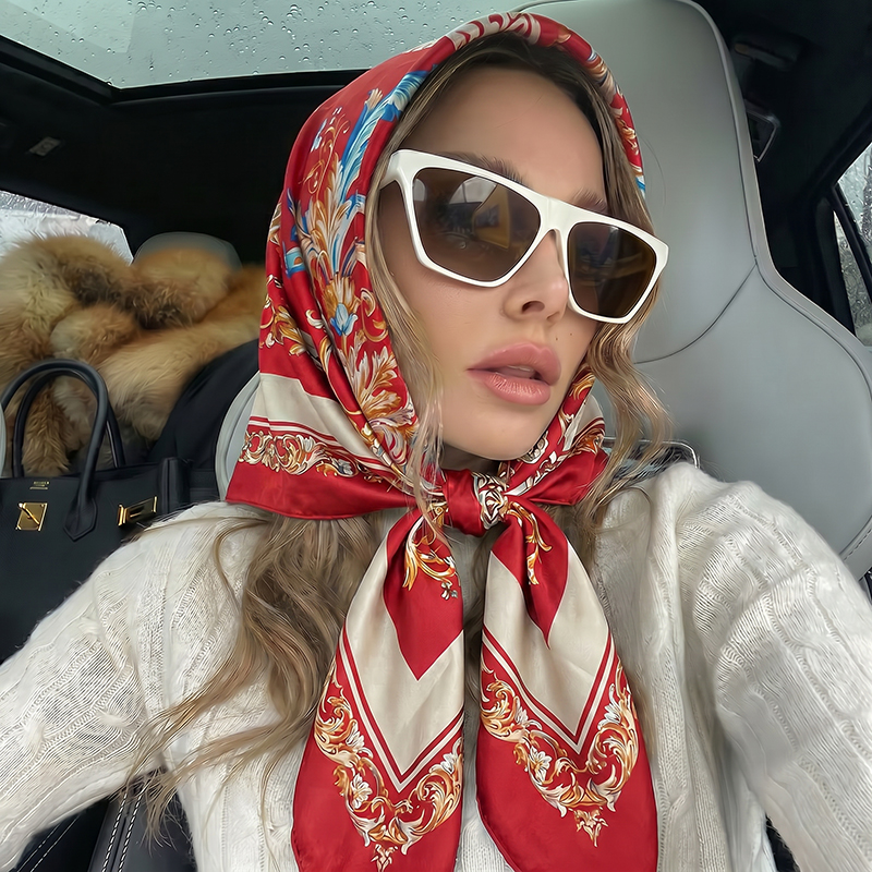 Vintage Satin Square Scarf Eur – обзор и цена Vintage Fashion Hijab