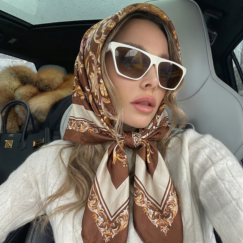 Vintage Satin Square Scarf Eur – обзор и цена Vintage Fashion Hijab