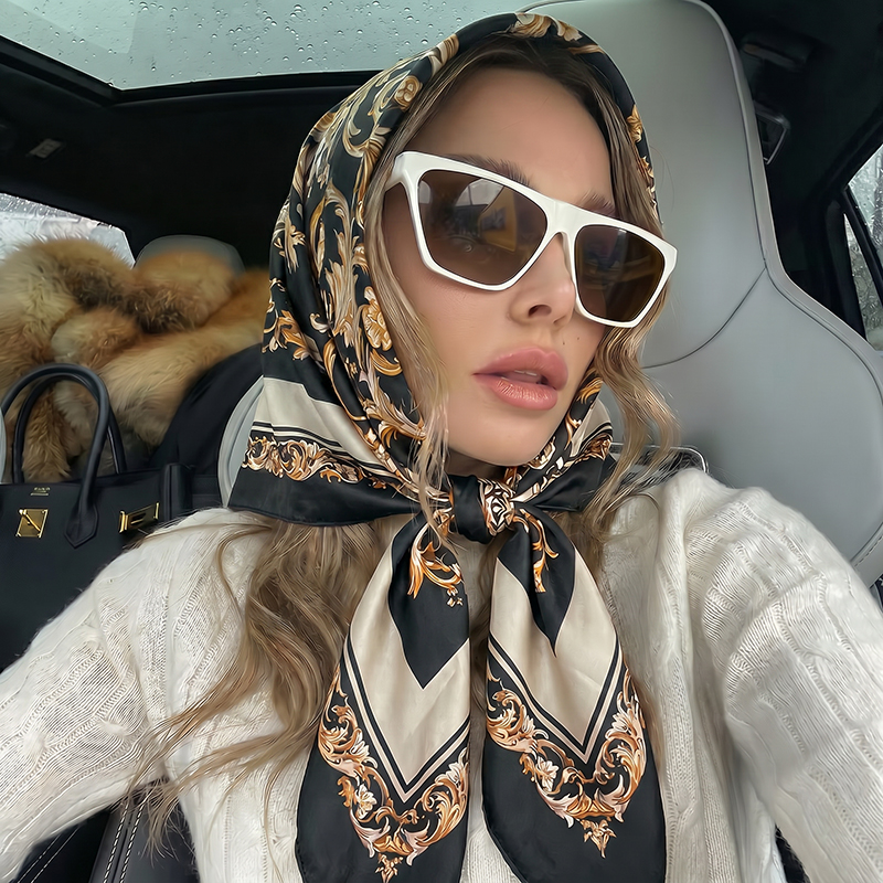 Vintage Satin Square Scarf Eur – обзор и цена Vintage Fashion Hijab