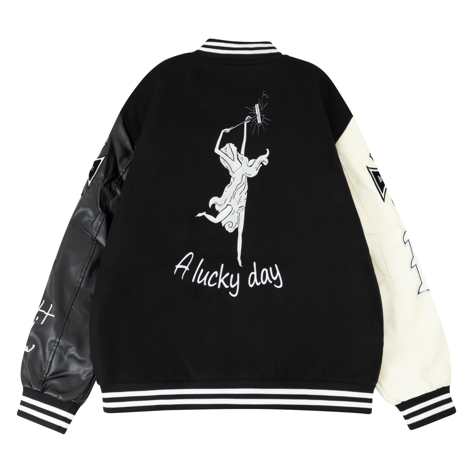 Men's Plush Inner Bomber Jacke – обзор и цена Varsity Jacket Wool