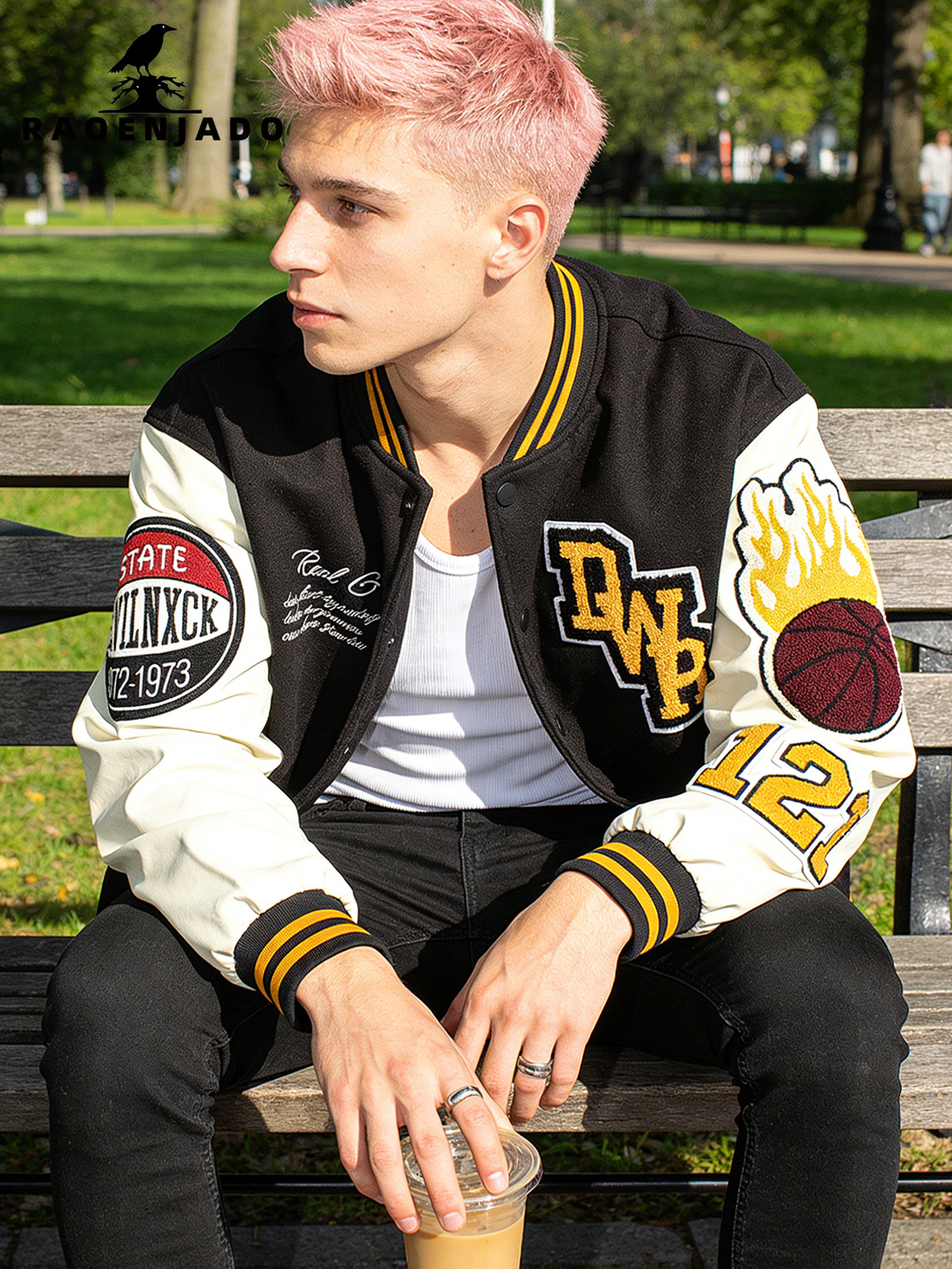 Men's Bomber Jacket Faux Leath – обзор и цена Varsity Jacket Wool