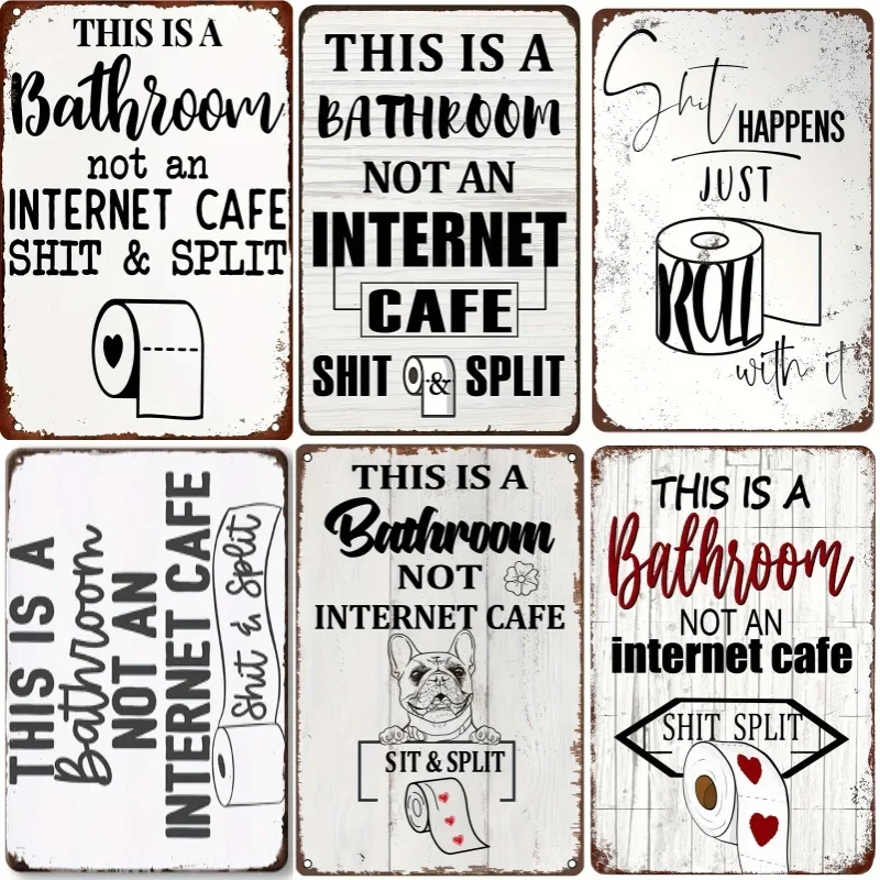 Funny Word Bathroom Decor Wari – обзор и цена Vintage Fashion Plates