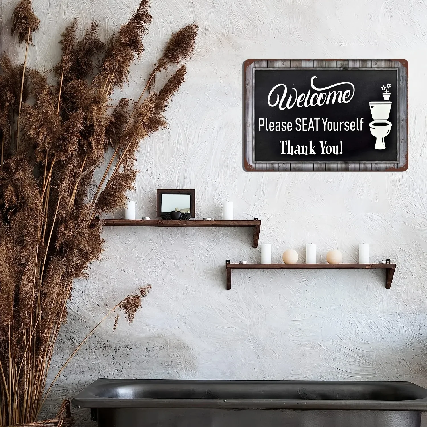 Funny Word Bathroom Decor Wari – обзор и цена Vintage Fashion Plates