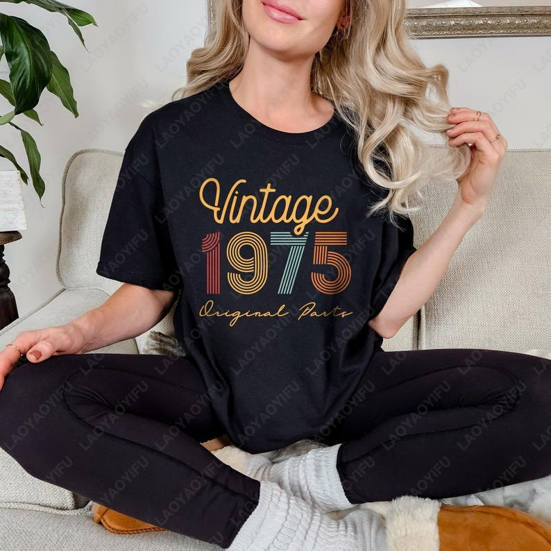50th Birthday  Born in 1975 Vi – обзор и цена Vintage Fashion Meaning