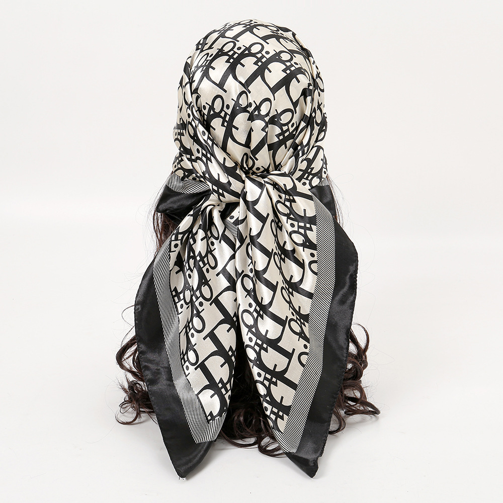 1 Pcs 90cm Ladies' Silk Scarf  – обзор и цена Vintage Fashion Hijab