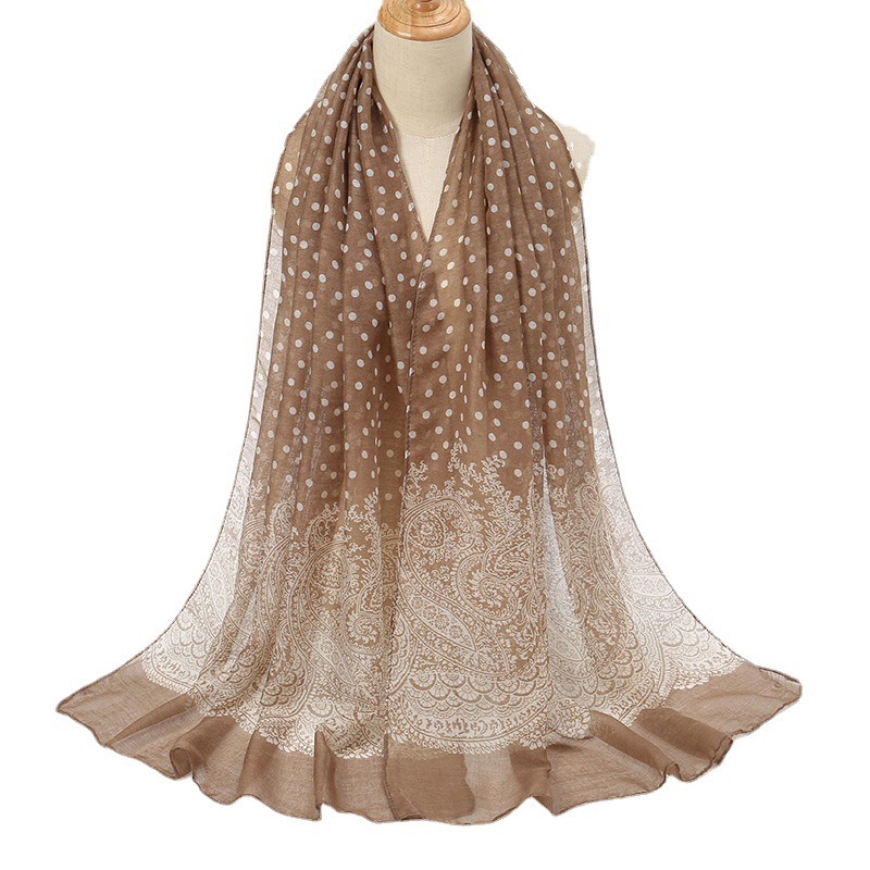 Vintage Gradient Polk Dot Cott – обзор и цена Vintage Fashion Hijab