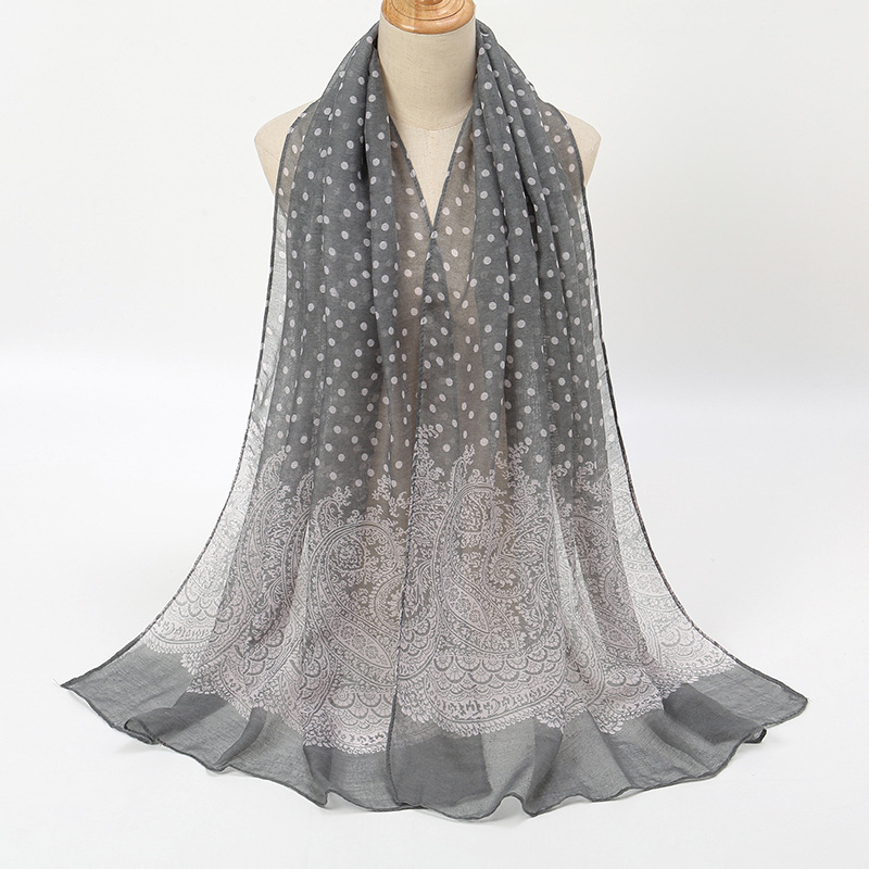 Vintage Gradient Polk Dot Cott – обзор и цена Vintage Fashion Hijab