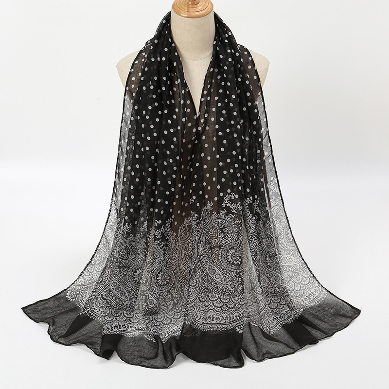 Vintage Gradient Polk Dot Cott – обзор и цена Vintage Fashion Hijab