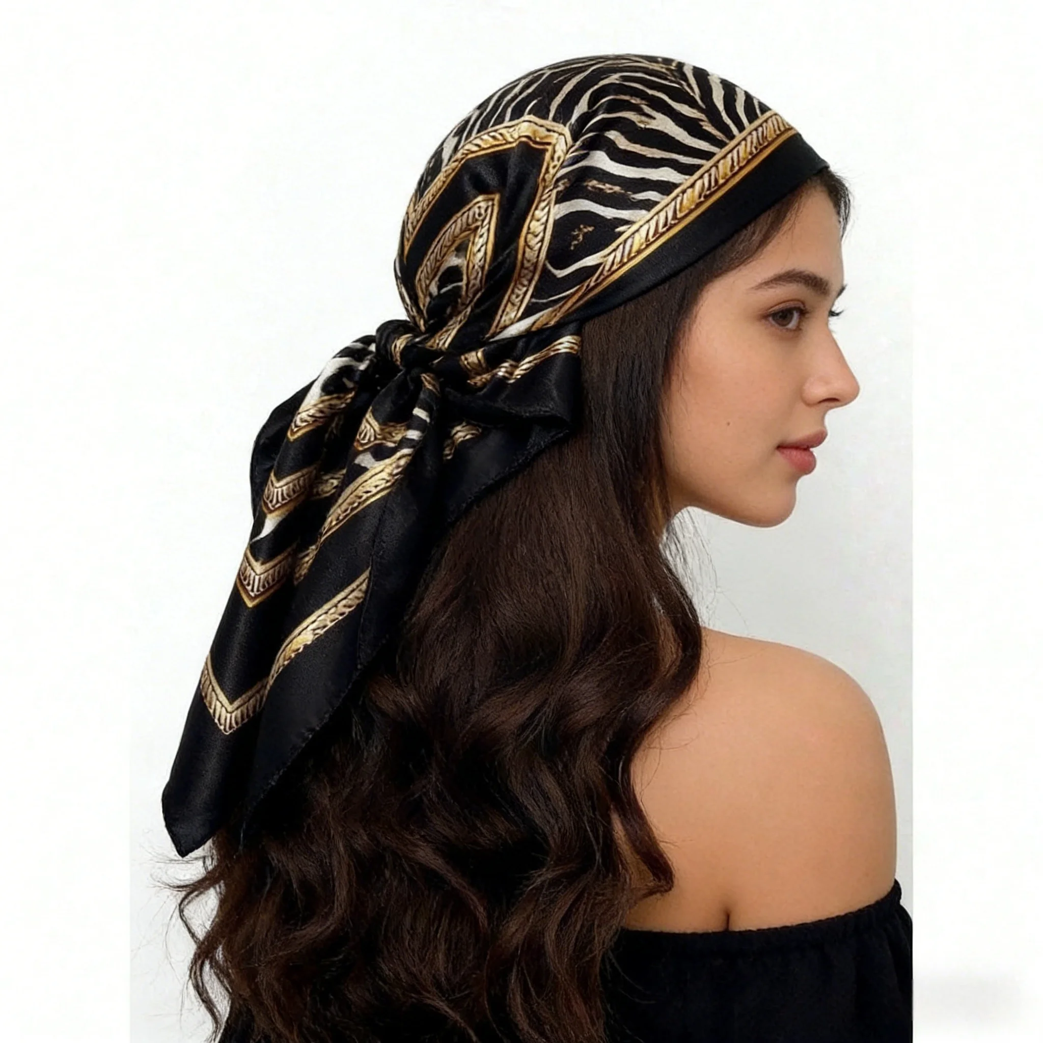 Silk Scarf Scarftop Headwraps  – обзор и цена Vintage Fashion Hijab