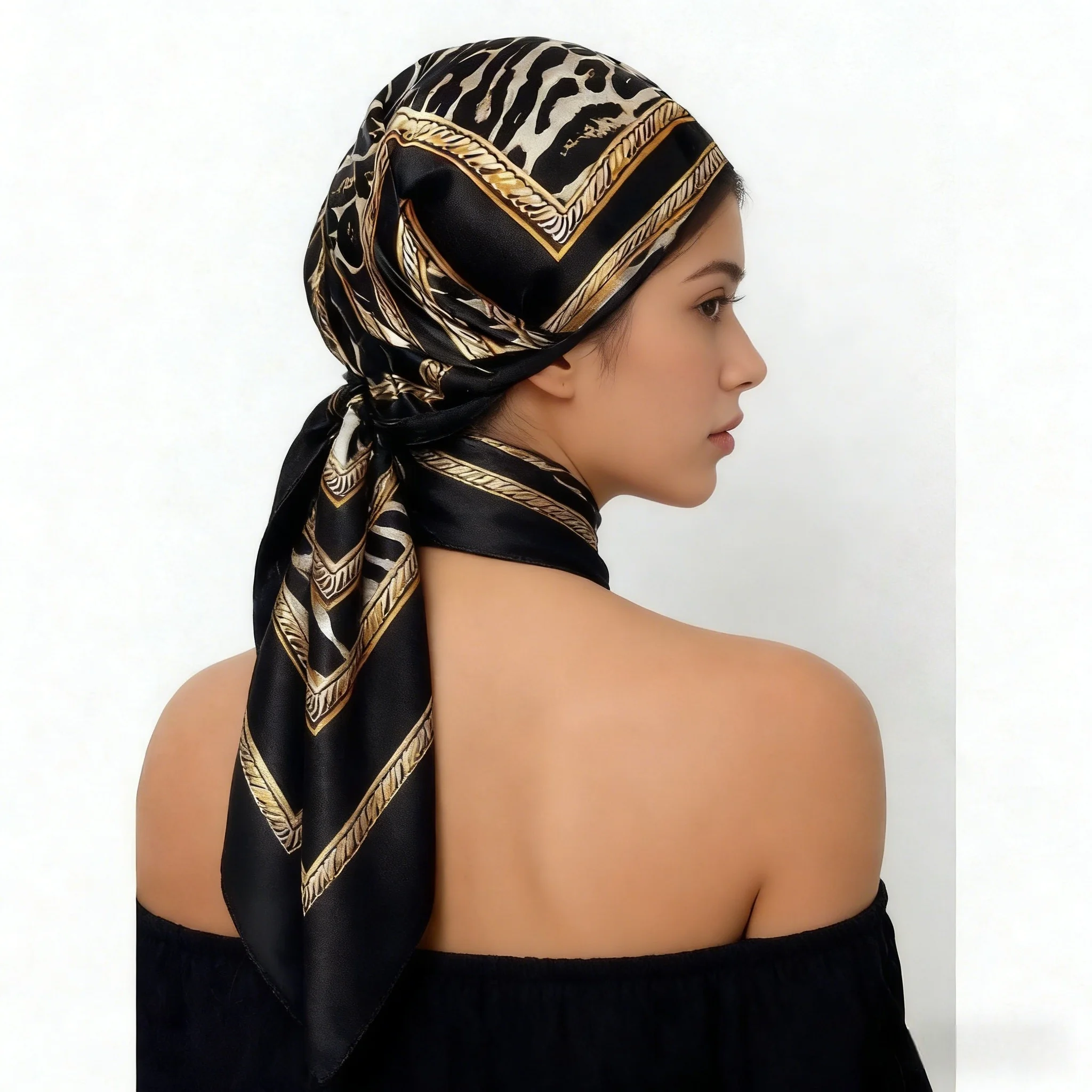 Silk Scarf Scarftop Headwraps  – обзор и цена Vintage Fashion Hijab