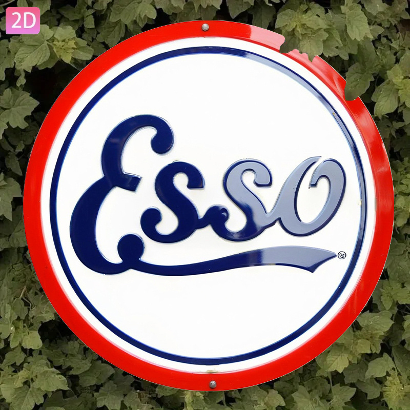 2D Flat, Vintage Esso Pump Sig – обзор и цена Vintage Fashion Plates