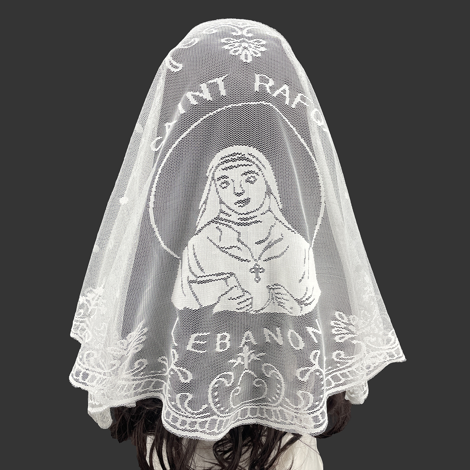 Saint Rafqa Black White Lace T – обзор и цена Vintage Fashion Hijab